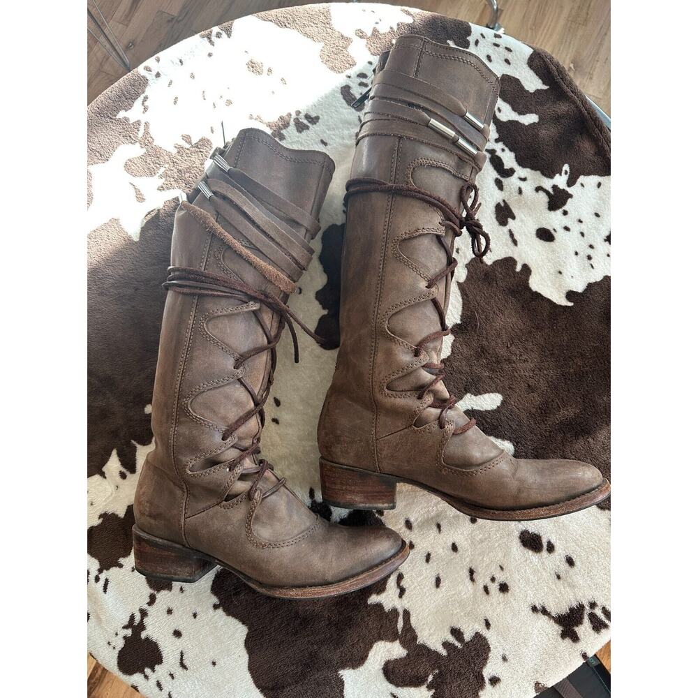 Freebird Wagon Boots Size 8